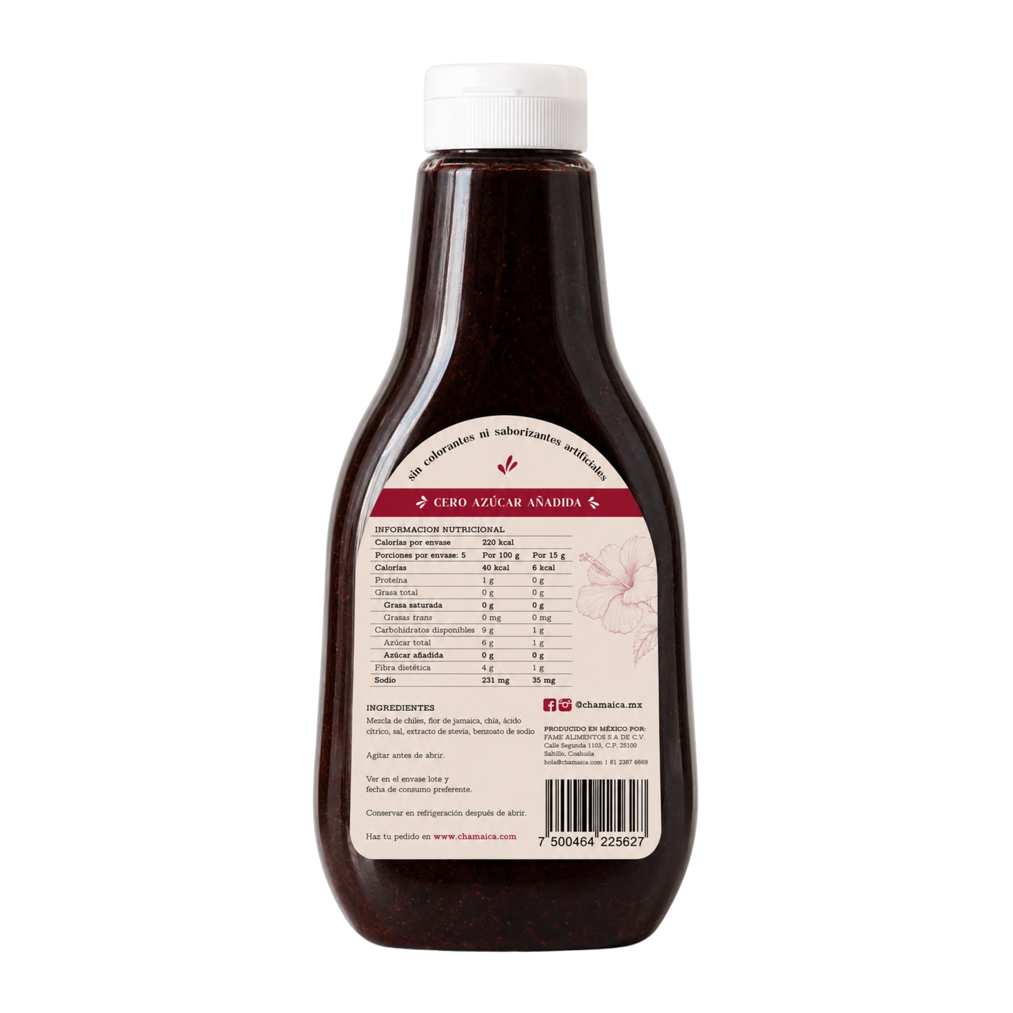Pack 2 Chamaica squeeze grande 500ml