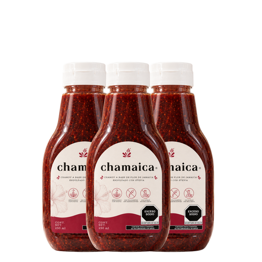 Pack 3 Chamaica squeeze chico 250ml