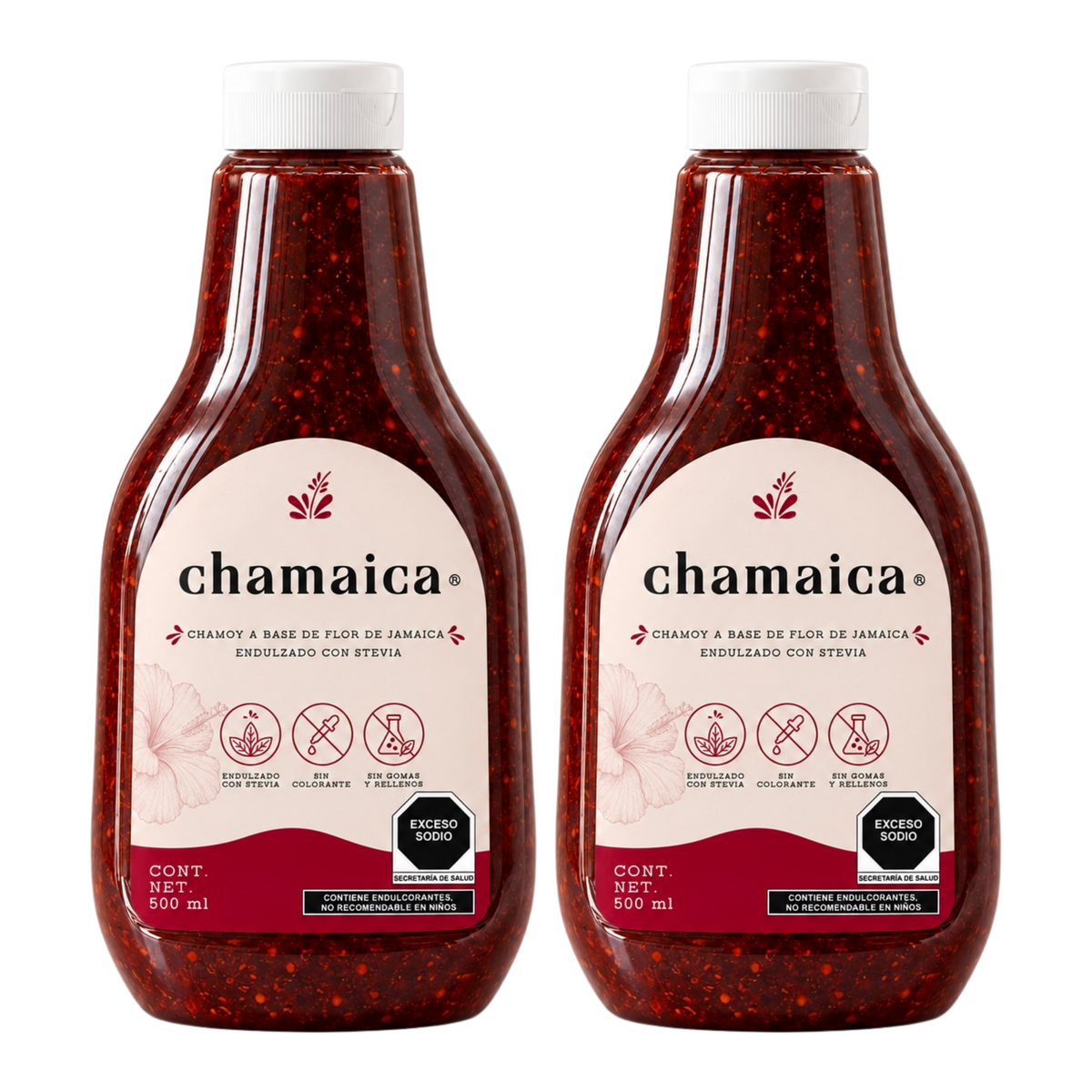 Pack 2 Chamaica squeeze grande 500ml